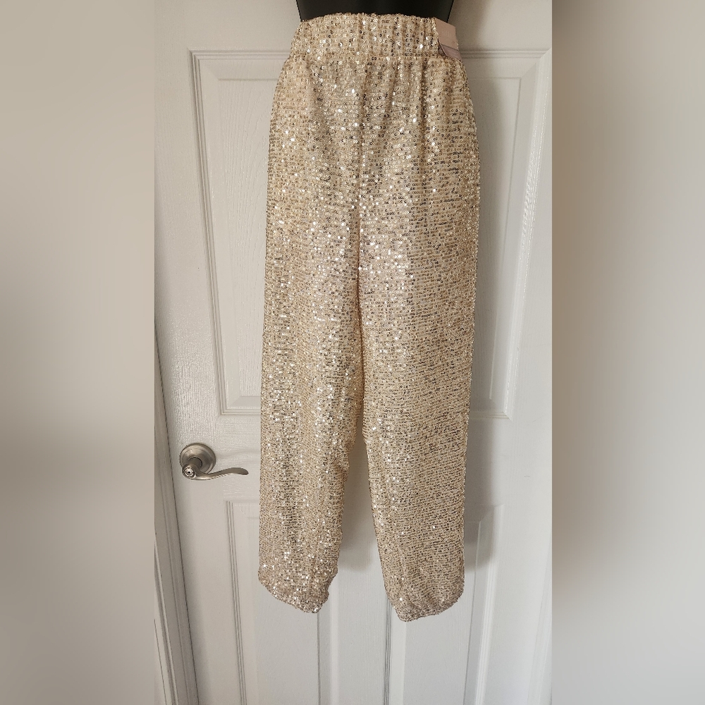 Ladies Pull-on Sequin Jogger